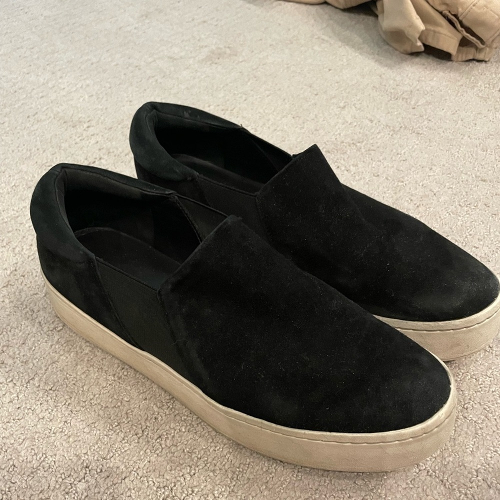 Size 9 black suede platform